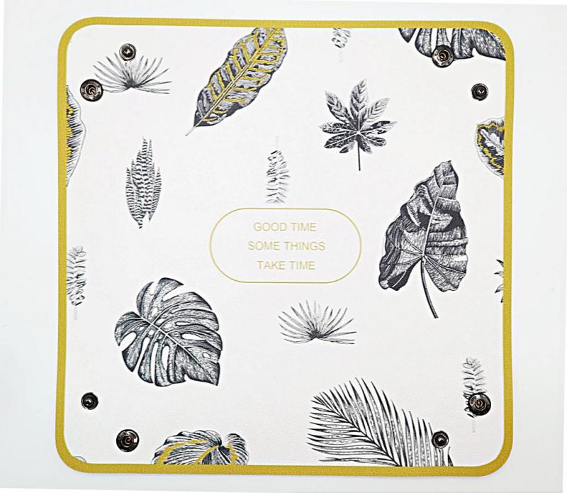 Display Plate Leather Folding Box