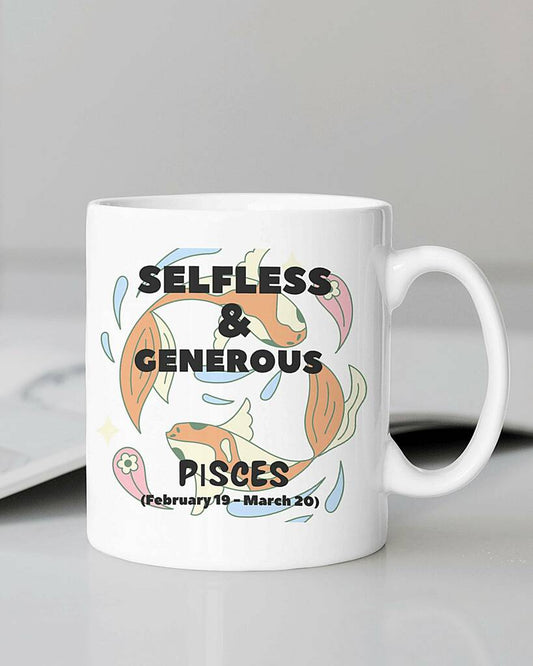 Zodiac Sign Mug Pisces