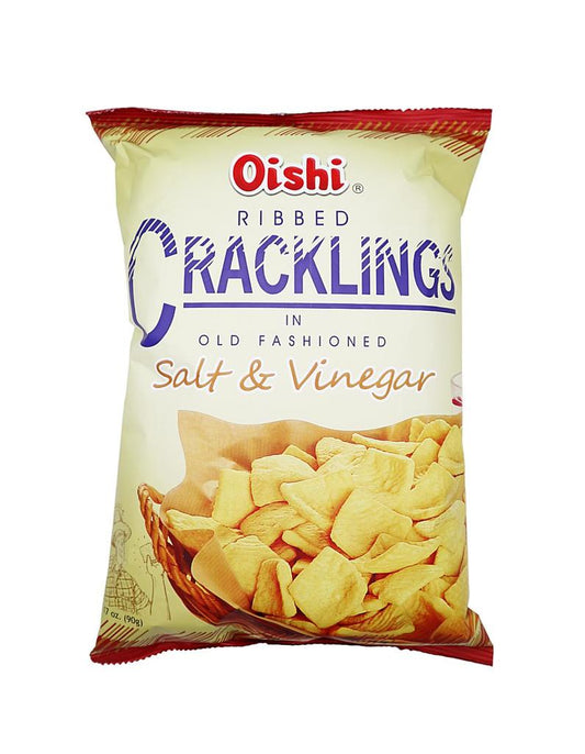 Oishi Ribbed Cracklings Salt And Vinegar