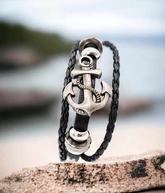 Anchor Viking Men Bracelet Punk Accessories