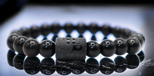 Natural Black Onyx Stone Bracelet for Women and Men