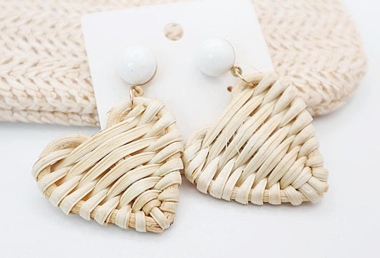 Trendy Handmade Rattan Earrings For Women