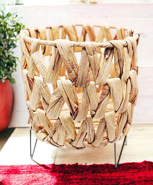 Basket Plant Pot with Stand