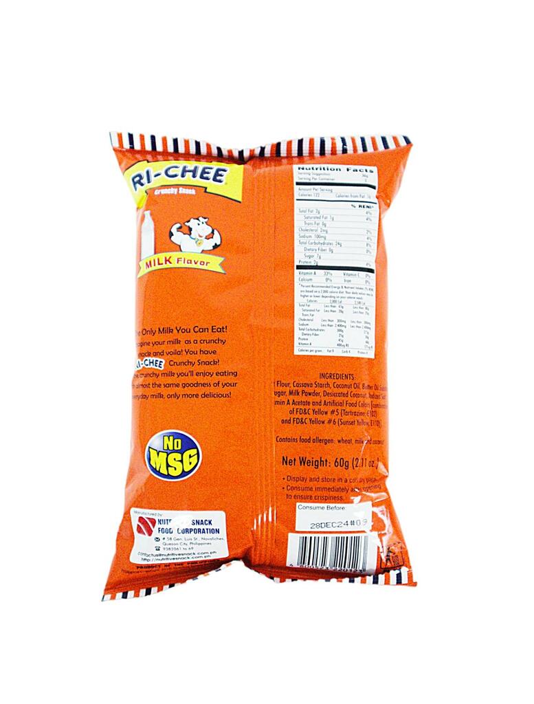 Richee Milk Flavor Crunchy Snack